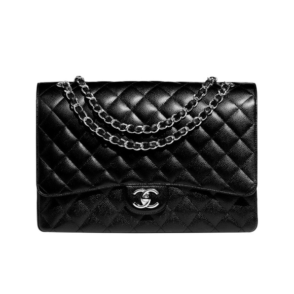 CHANEL Handbags - 🚫SOLD🚫 Chanel Maxi Flap Bag Black Caviar SHW